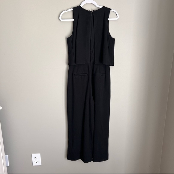 Anthro Black Sleeveless Jumpsuit The Essential Jumpsuit Anthropologie size 4 - Picture 3 of 7